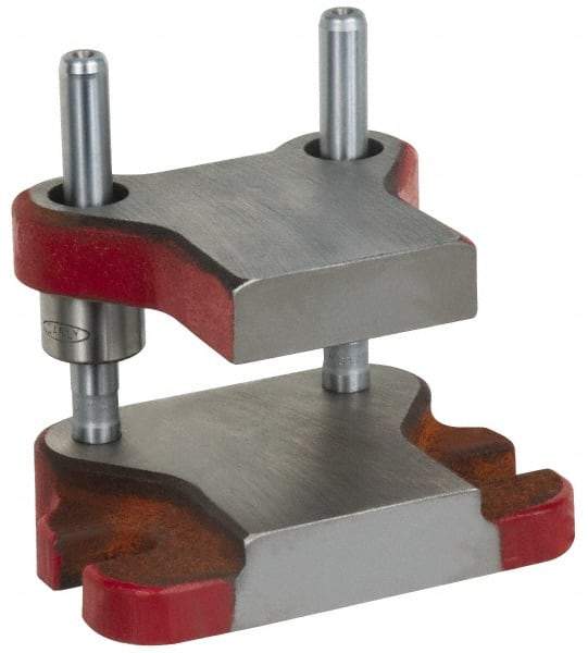 Anchor Danly - 5" Guide Post Length, 15/16" Die Holder Thickness, 6-3/4" Radius, Kick Press Semi Steel Die Set - 7-3/4" Overall Width x 5-5/16" Overall Depth - Caliber Tooling