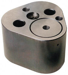 Dayton Lamina - 1/4" Shank Diam, 1-3/4" Base Length x 1.72" Base Width x 1-1/4" Base Height, 5/16-18 Thread, Alloy Steel Mold Punch Retainer - 1/8" Dowel Diam, 3/4" Length Between Dowel & Screw, 1-1/2" Thread Length, Ball Lock, Light Duty (LRT) Series - Caliber Tooling