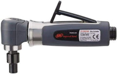 Ingersoll-Rand - 1/4" Collet, Angle Handle, Straight Air Die Grinder - 14,000 RPM, Rear Exhaust, 30 CFM, 0.33 hp, 620 kPa, 1/4 NPT - Caliber Tooling