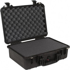 Pelican Products, Inc. - 14-1/16" Wide x 14-1/16" Deep x 6-15/16" High, Clamshell Hard Case - Black, Plastic - Caliber Tooling