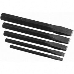 SK - Chisel Sets - 5PC 1/4-3/4" FLAT CHISEL SET - Caliber Tooling