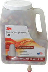 3M - 2, 18 to 5, 12 AWG, 600 Volt, Flame Retardant, Wing Twist on Wire Connector - Red & Tan, 221°F - Caliber Tooling