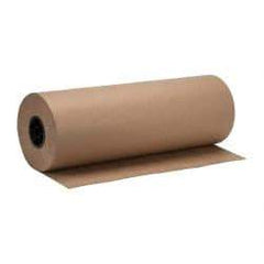 Made in USA - 900' Long x 24" Wide Roll of Recycled Kraft Paper - 8-1/2" OD, 40 Lb Paper Weight, 26 Lb per Roll - Caliber Tooling