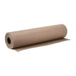 Made in USA - 900' Long x 36" Wide Roll of Recycled Kraft Paper - 8-1/2" OD, 40 Lb Paper Weight, 40 Lb per Roll - Caliber Tooling