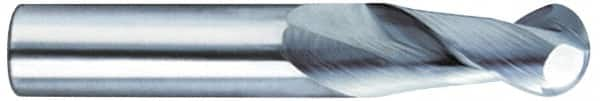 SGS - 3/4", 1" LOC, 3/4" Shank Diam, 6" OAL, 2 Flute, Solid Carbide Square End Mill - Single End, TiB2 Finish, Spiral Flute, 35° Helix, Centercutting, Right Hand Cut, Right Hand Flute, Series 47E - Caliber Tooling