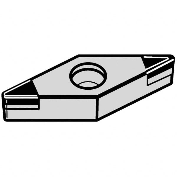 Kennametal - VBGW333 MT Grade KBH20 PCBN Turning Insert - Nano-Composite Finish, 35° Diamond, 3/8" Inscr Circle, 3/16" Thick, 3/64" Corner Radius - Caliber Tooling