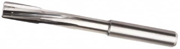 Kennametal - 5.5mm Carbide-Tipped 4 Flute Chucking Reamer - Helical Flute, 6mm Straight Shank, 12mm Flute Length, 74mm OAL - Caliber Tooling