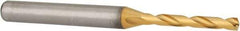 Kennametal - 3.2mm 140° Solid Carbide Jobber Drill - Multilayer TiAlN Finish, Right Hand Cut, Spiral Flute, Straight Shank, 66mm OAL, Standard Point - Caliber Tooling