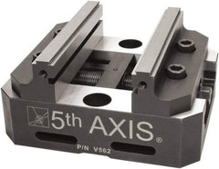 5th Axis - 5" Jaw Width, Manual Self Centering Vise - 6" OAL x 5" OAW x 3" OAH - Caliber Tooling