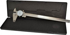 Value Collection - 0" to 12" Range, 0.001" Graduation, 0.1" per Revolution, Dial Caliper - White Face - Caliber Tooling