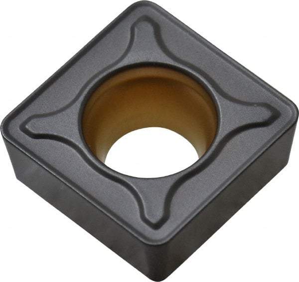 Kennametal - SCMT433 MF Grade KCK20 Carbide Turning Insert - TiCN/Al2O3 Finish, 90° Square, 1/2" Inscr Circle, 3/16" Thick, 3/64" Corner Radius - Caliber Tooling