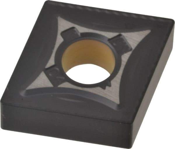 Kennametal - CNMG431 UN Grade KCK20 Carbide Turning Insert - TiCN/Al2O3 Finish, 80° Diamond, 1/2" Inscr Circle, 3/16" Thick, 1/64" Corner Radius - Caliber Tooling