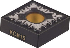 Kennametal - CNMG433 FP Grade KCM15 Carbide Turning Insert - TiCN/Al2O3 Finish, 80° Diamond, 1/2" Inscr Circle, 3/16" Thick, 3/64" Corner Radius - Caliber Tooling