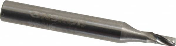 Onsrud - 1/8" Cutting Diam x 1/4" Length of Cut, 1 Flute, Upcut Spiral Router Bit - Uncoated, Right Hand Cut, Solid Carbide, 2" OAL x 1/4" Shank Diam, Single Edge - Caliber Tooling