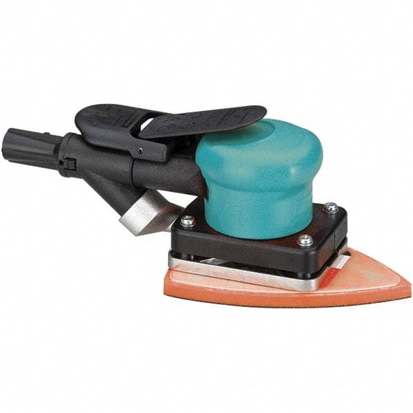 Dynabrade - 10,000 OPM, 13 CFM Air Consumption, Palm Air Orbital Sander - Rectangular Pad, 1/4 NPT Inlet - Caliber Tooling