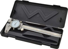 Value Collection - 0" to 6" Range, 0.001" Graduation, 0.2" per Revolution, Dial Caliper - White Face - Caliber Tooling