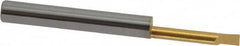 Accupro - 0.12" Min Bore Diam, 0.7" Max Bore Depth, 3/16 Shank Diam, Boring Bar - Right Hand Cut, Solid Carbide, TiN Finish - Exact Industrial Supply