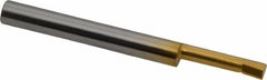 Accupro - 0.14" Min Bore Diam, 0.6" Max Bore Depth, 3/16 Shank Diam, Boring Bar - Right Hand Cut, Solid Carbide, TiN Finish - Exact Industrial Supply