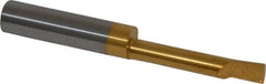 Accupro - 0.23" Min Bore Diam, 1.2" Max Bore Depth, 5/16 Shank Diam, Boring Bar - Right Hand Cut, Solid Carbide, TiN Finish - Exact Industrial Supply