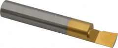 Accupro - 0.32" Min Bore Diam, 1/2" Max Bore Depth, 3/8 Shank Diam, Boring Bar - Right Hand Cut, Solid Carbide, TiN Finish - Exact Industrial Supply