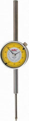 Value Collection - 2" Range, 0-100 Dial Reading, 0.001" Graduation Dial Drop Indicator - 2-9/32" Dial, Revolution Counter - Caliber Tooling