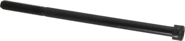 Made in USA - 5/16-18 UNC Hex Socket Drive, Socket Cap Screw - Alloy Steel, Black Oxide Finish, Partially Threaded, 5-1/2" Length Under Head - Caliber Tooling