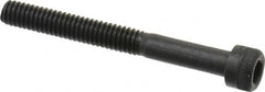 Made in USA - #6-40 UNF Hex Socket Drive, Socket Cap Screw - Alloy Steel, Black Oxide Finish, Partially Threaded, 1-1/4" Length Under Head - Caliber Tooling