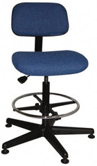 Bevco - Pneumatic Height Adjustable Chair - Cloth Seat, Navy Blue - Caliber Tooling