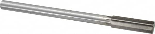 Interstate - 0.723" High Speed Steel Chucking Reamer - Straight Flute, 9/16" Straight Shank, 2-1/4" Flute Length, 9" OAL - Caliber Tooling