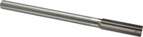 Interstate - 0.759" High Speed Steel Chucking Reamer - Straight Flute, 5/8" Straight Shank, 2-1/2" Flute Length, 9-1/2" OAL - Caliber Tooling