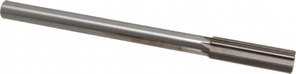 Interstate - 0.762" High Speed Steel Chucking Reamer - Straight Flute, 5/8" Straight Shank, 2-1/2" Flute Length, 9-1/2" OAL - Caliber Tooling