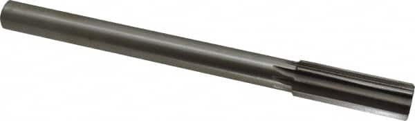 Interstate - 0.878" High Speed Steel Chucking Reamer - Straight Flute, 3/4" Straight Shank, 2-5/8" Flute Length, 10" OAL - Caliber Tooling