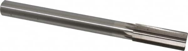 Interstate - 1" High Speed Steel Chucking Reamer - Straight Flute, 7/8" Straight Shank, 2-3/4" Flute Length, 10-1/2" OAL - Caliber Tooling