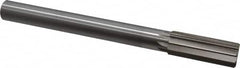 Interstate - 1" High Speed Steel Chucking Reamer - Straight Flute, 7/8" Straight Shank, 2-3/4" Flute Length, 10-1/2" OAL - Caliber Tooling