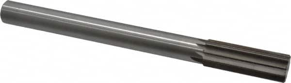 Interstate - 1" High Speed Steel Chucking Reamer - Straight Flute, 7/8" Straight Shank, 2-3/4" Flute Length, 10-1/2" OAL - Caliber Tooling