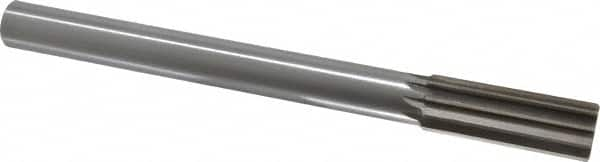 Interstate - 1" High Speed Steel Chucking Reamer - Straight Flute, 7/8" Straight Shank, 2-3/4" Flute Length, 10-1/2" OAL - Caliber Tooling