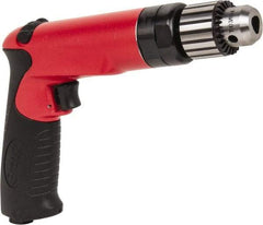 Sioux Tools - 3/8" Reversible Keyed Chuck - Pistol Grip Handle, 2,000 RPM, 14.16 LPS, 30 CFM, 1 hp - Caliber Tooling