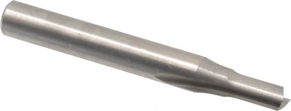 Onsrud - 3/16" Diam, 1/4" Shank Diam, 3/8" Length of Cut, 2 Flute Double Edge Straight Router Bit - 2" Overall Length, Right Hand Cut, Solid Carbide - Caliber Tooling