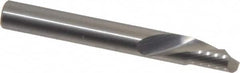 Onsrud - 1/4" Cutting Diam x 3/8" Length of Cut, 1 Flute, Downcut Spiral Router Bit - Uncoated, Right Hand Cut, Solid Carbide, 2" OAL x 1/4" Shank Diam, Single Edge, 22° Helix Angle - Caliber Tooling