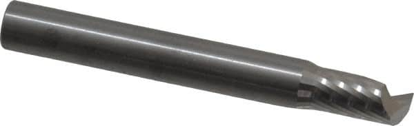 Onsrud - 5/16" Cutting Diam x 9/16" Length of Cut, 1 Flute, Upcut Spiral Router Bit - Uncoated, Right Hand Cut, Solid Carbide, 2-1/2" OAL x 5/16" Shank Diam, Single Edge, 22° Helix Angle - Caliber Tooling