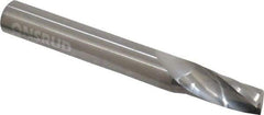 Onsrud - 3/8" Cutting Diam x 3/4" Length of Cut, 1 Flute, Upcut Spiral Router Bit - Uncoated, Right Hand Cut, Solid Carbide, 3" OAL x 3/8" Shank Diam, Single Edge, 21° Helix Angle - Caliber Tooling