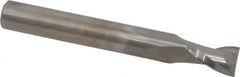 Onsrud - 1/4" Cutting Diam x 3/8" Length of Cut, 2 Flute, Upcut Spiral Router Bit - Uncoated, Right Hand Cut, Solid Carbide, 2" OAL x 1/4" Shank Diam, Bottom-Surfacing, 30° Helix Angle - Caliber Tooling