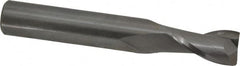 Onsrud - 3/8" Cutting Diam x 5/8" Length of Cut, 2 Flute, Upcut Spiral Router Bit - Uncoated, Right Hand Cut, Solid Carbide, 2-1/2" OAL x 3/8" Shank Diam, Bottom-Surfacing, 30° Helix Angle - Caliber Tooling