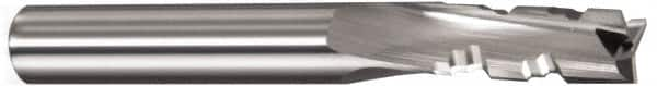 Onsrud - 1/2" Cutting Diam x 2-1/8" Length of Cut, 3 Flute, Downcut Spiral Router Bit - Uncoated, Right Hand Cut, Solid Carbide, 4-1/2" OAL x 1/2" Shank Diam, Three Edge, 10° Helix Angle - Caliber Tooling