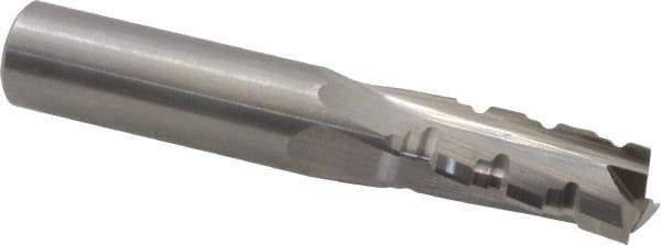 Onsrud - 1/2" Cutting Diam x 1-1/8" Length of Cut, 3 Flute, Upcut Spiral Router Bit - Uncoated, Right Hand Cut, Solid Carbide, 3" OAL x 1/2" Shank Diam, Three Edge, 10° Helix Angle - Caliber Tooling