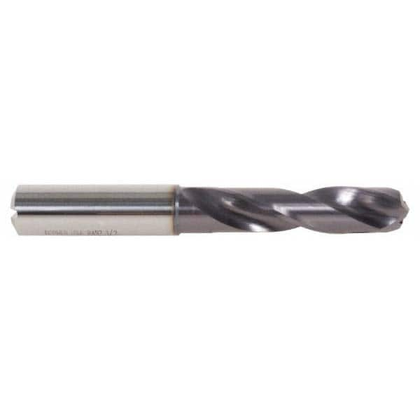 DORMER - #8 140° Spiral Flute Solid Carbide Screw Machine Drill Bit - Caliber Tooling