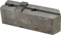 H & R Manufacturing - Tongue & Groove Attachment, Square Soft Lathe Chuck Jaw - Steel, 3" Btw Mount Hole Ctrs, 7-1/4" Long x 2" Wide x 2-5/16" High, 1/2" Groove - Caliber Tooling