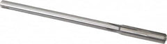 Made in USA - 0.336" Carbide-Tipped 4 Flute Chucking Reamer - Straight Flute, 9/32" Straight Shank, 1-1/2" Flute Length, 6" OAL - Caliber Tooling