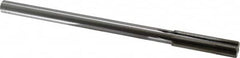 Made in USA - 0.55" Carbide-Tipped 6 Flute Chucking Reamer - Straight Flute, 7/16" Straight Shank, 2" Flute Length, 8" OAL - Caliber Tooling