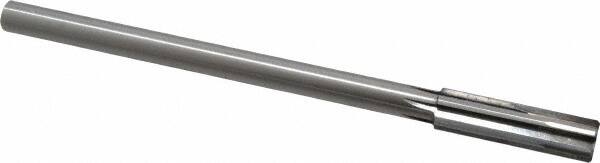 Made in USA - 0.559" Carbide-Tipped 6 Flute Chucking Reamer - Straight Flute, 7/16" Straight Shank, 2" Flute Length, 8" OAL - Caliber Tooling